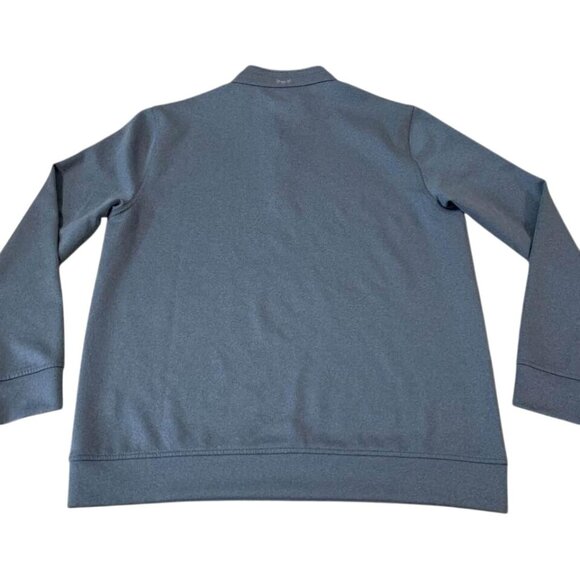 Hickey Freeman 1/4 Zip Pullover Mens Size Large Blue Gray Sweatshirt Golf Casual - Picture 5 of 5